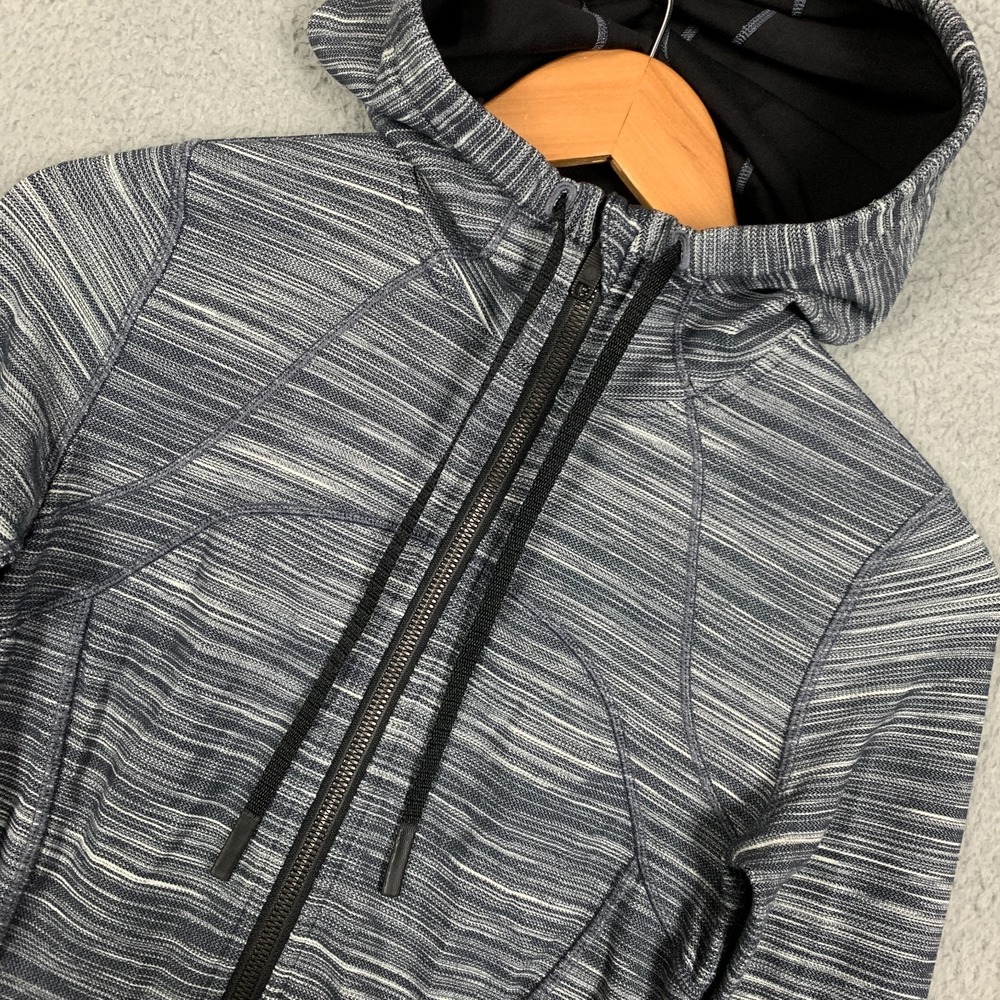 Lululemon Define Jacket Women's 4‎ Heather Gray Hooded Full Zip Stretch Gym Yoga - Picture 3 of 8
